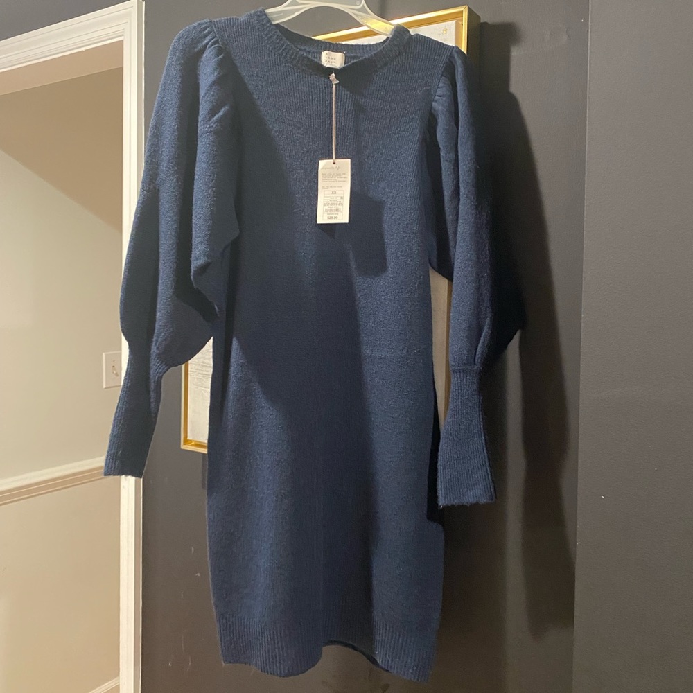 NWT Navy Blue Sweater Dress